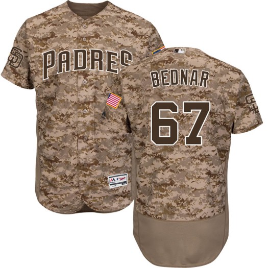 Men's Majestic David Bednar San Diego Padres Authentic Camo Flex Base  Alternate Collection Jersey